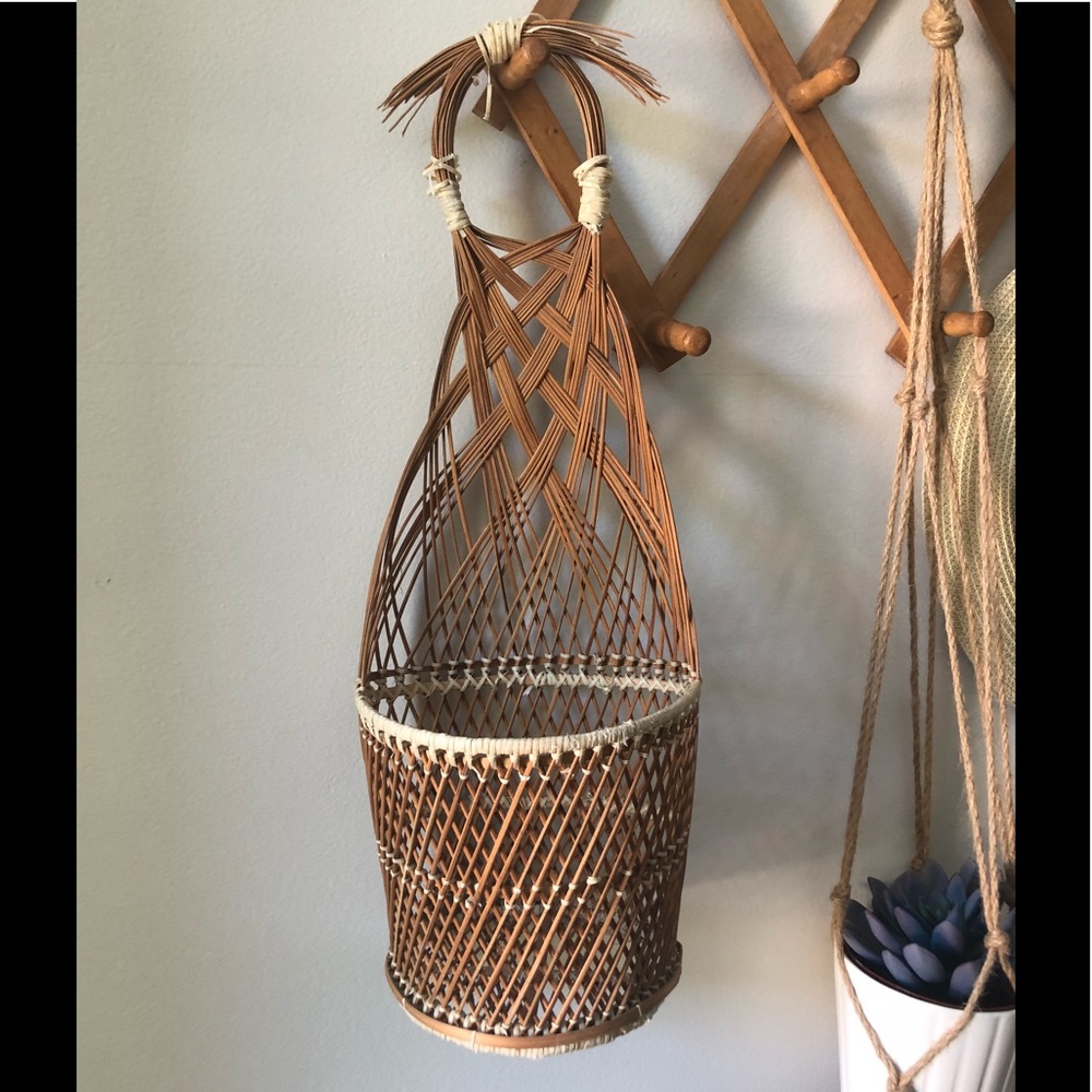 Wall planter basket